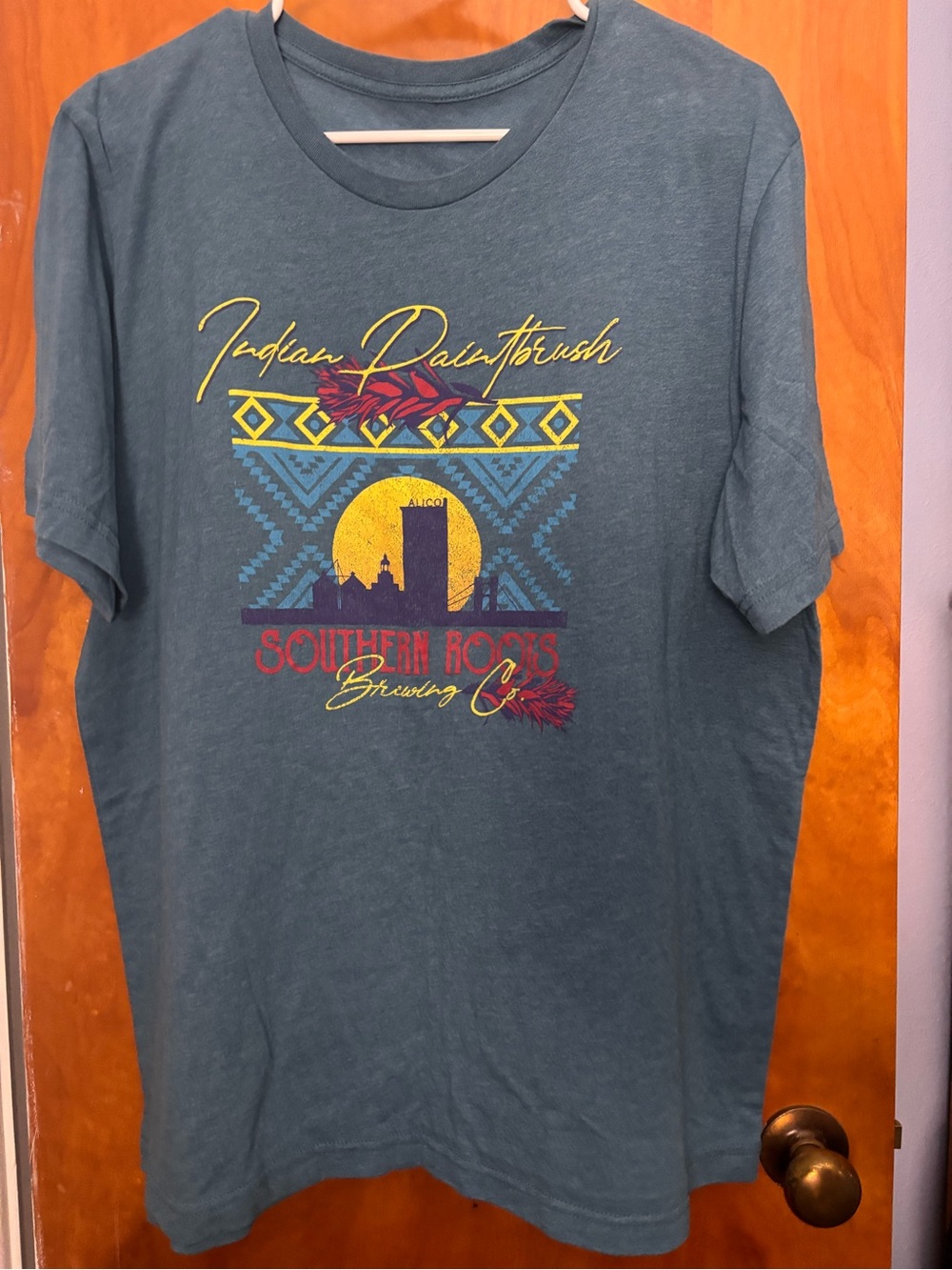 Southern Roots Brewery Teal Graphic Tee